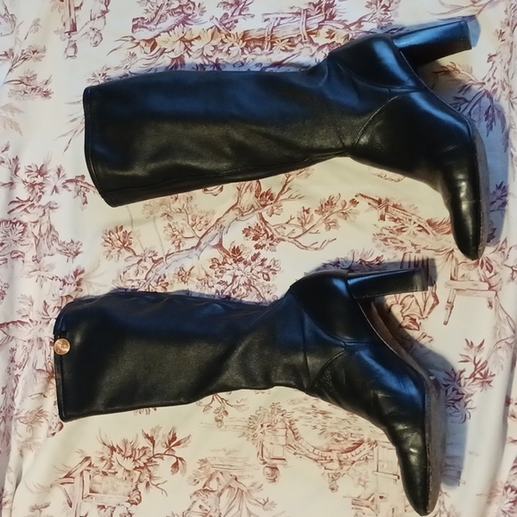 Cole Haan Nike Air heeled black leather boots women's size 8.5 - Picture 11 of 11